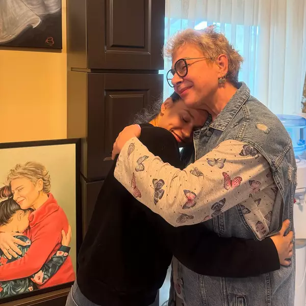 Teo Trandafir și Maia, fiica ei