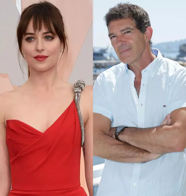 Antonio Banderas a fost tatal vitreg al actritei Dakota Johnson