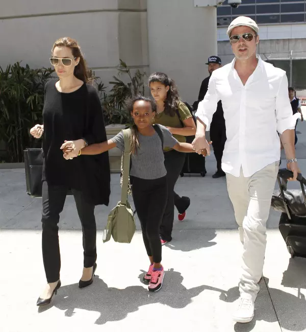 Brad Pitt, Angelina Jolie si Zahara