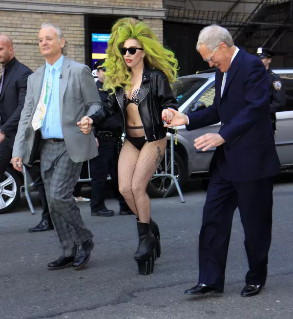 Lady Gaga, David Letterman si Bill Murray