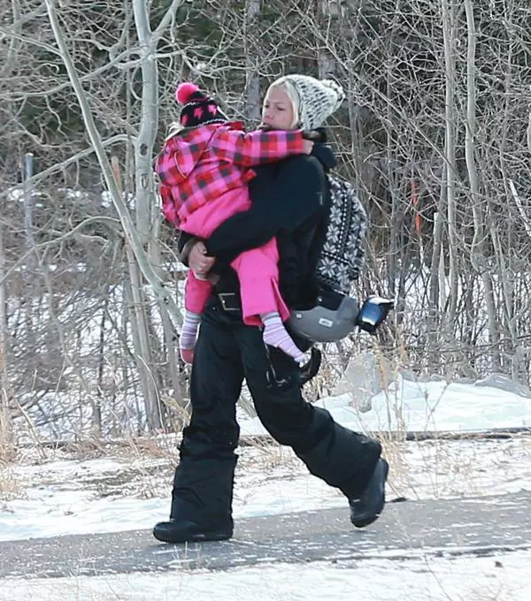 Pink si fetita ei, Willow, in  Mammoth Mountain Resort, California