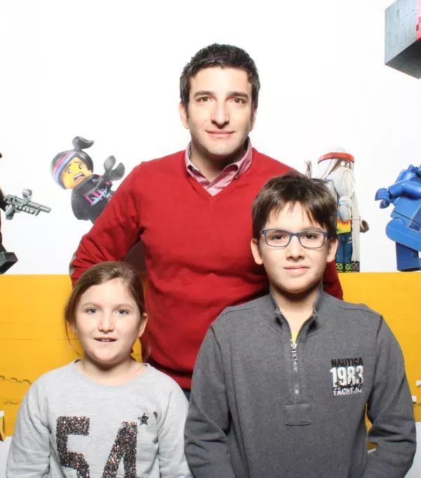 Silviu Biris si copiii lui, David Teodor si Eva Maria