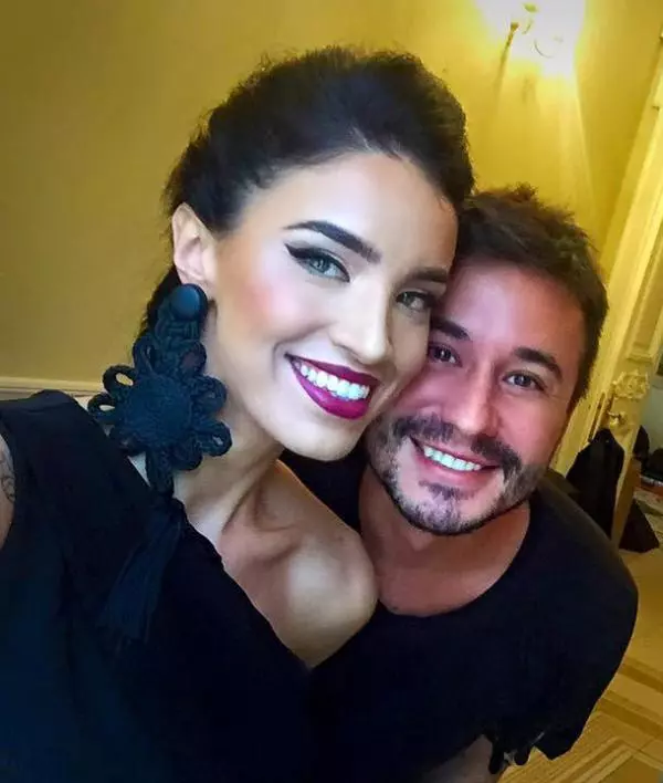 Adelina si hair stylistul Adrian Perjovschi