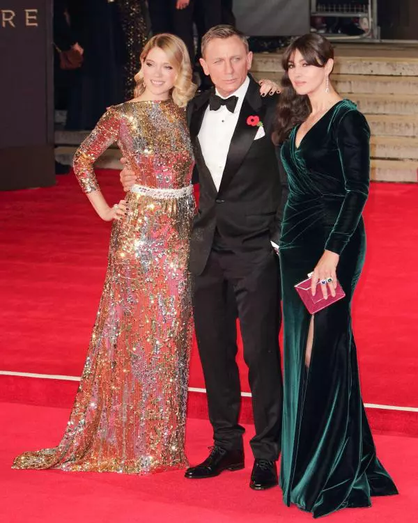 Lea Seydoux, Daniel Craig si Monica Bellucci1