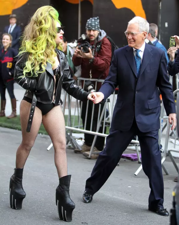 Lady Gaga si David Letterman