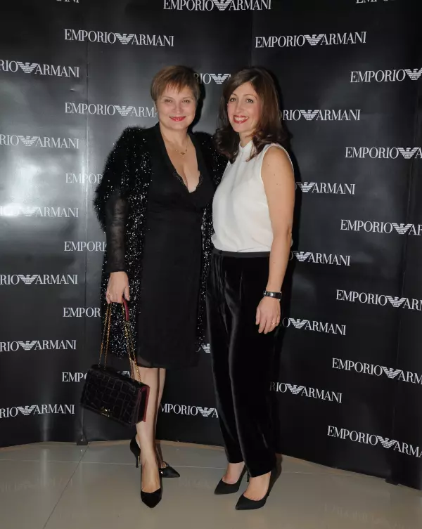 Cristina Stanciulescu si Linda Balconi (Armani)