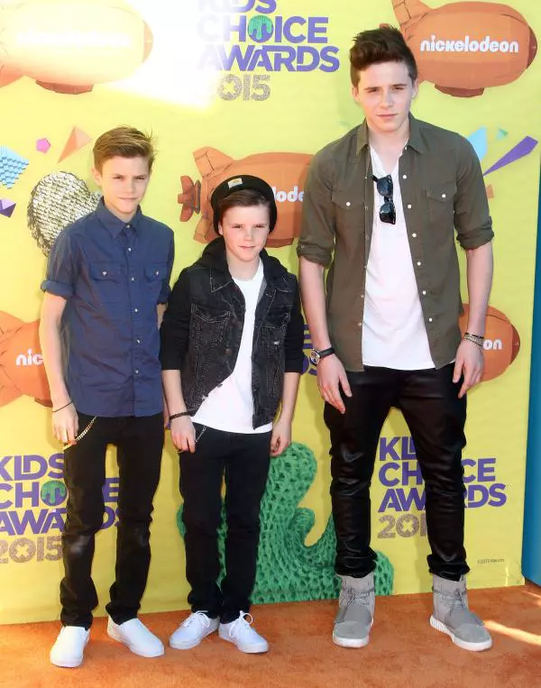 Romeo, Brooklyn si Cruz Beckham