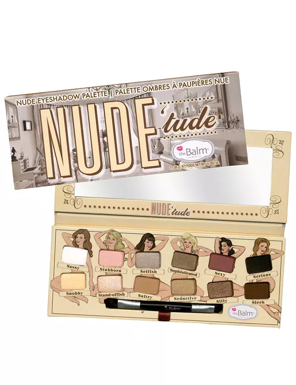 Paleta de farduri Nude'Tude Eyeshadow Palette, theBalm, 129 lei, in magazinele Douglas