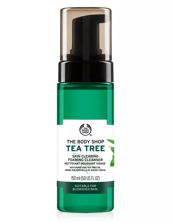 Spumă pentru curățarea tenului Tea Tree Foaming Wash, The Body Shop, 42 lei