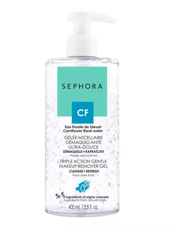 Gel demachiant micelar Triple Action Gentle Makeup Remover Gel, Sephora, 71 lei
