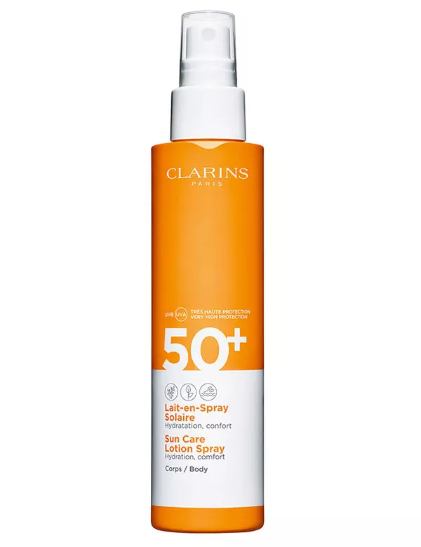 Sun Care Body Lotion Spray SPF 50, Clarins, 125 lei