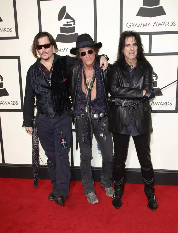 Johnny Depp, Joe Perry si Alice Cooper