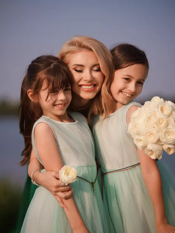 Andreea Bălan și fetițele ei