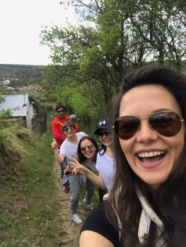 Adela Ppescu, alaturi de familia ei