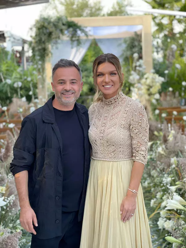 Nicu Bocancea si Simona Halep la petrecerea de cununie