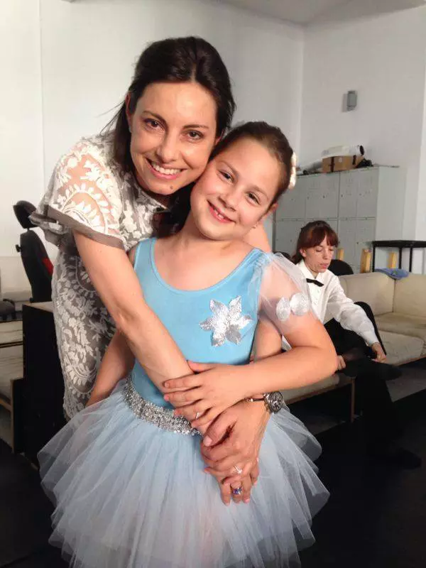 Livia Dilă şi fiica ei, Maria Sophia