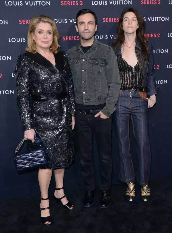 Catherine Deneuve, Nicolas Ghesquiere, Charlotte Gainsbourg