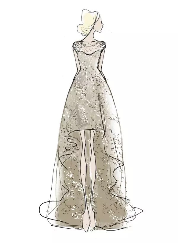 Schita rochiei lui Carrie Underwood