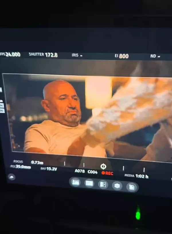 Cătălin Scărlătescu la filmări