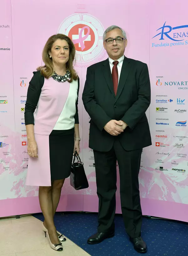 Mihaela Geoana si ES Jean Hubert Lebet - Ambasadorul Elvetiei