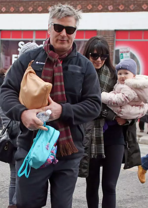 Alec Baldwin cu Hilaria si Carmen la Sundance Film Festival