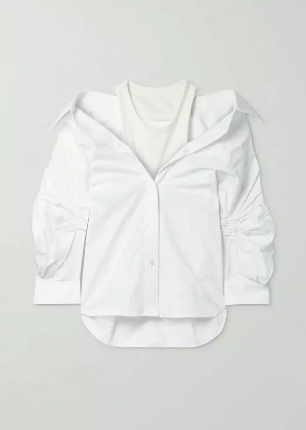 Cămașă din bumbac, T by Alexander Wang, 1.632 lei, www.net-a-porter.com