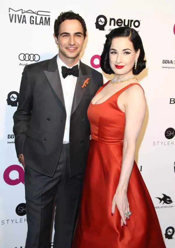 Zac Posen si Dita Von Teese