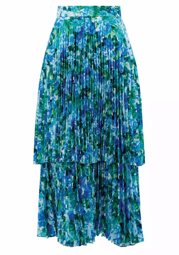 Fustă din mătase, Richard Quinn, 1.079 euro, www.net-a-porter.com