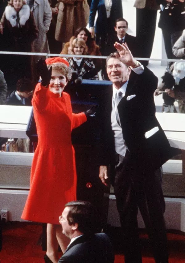 22. Nancy și Ronald Reagan la ceremonia de învestire din 1981