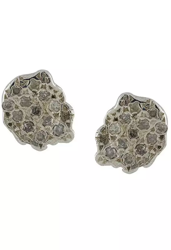 Cercei din argint cu diamante, Rosa Maria, 570 euro, magazinul Entrance