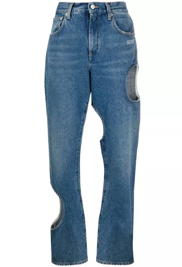 Jeans, Off-White, 570 euro, magazinul Entrance