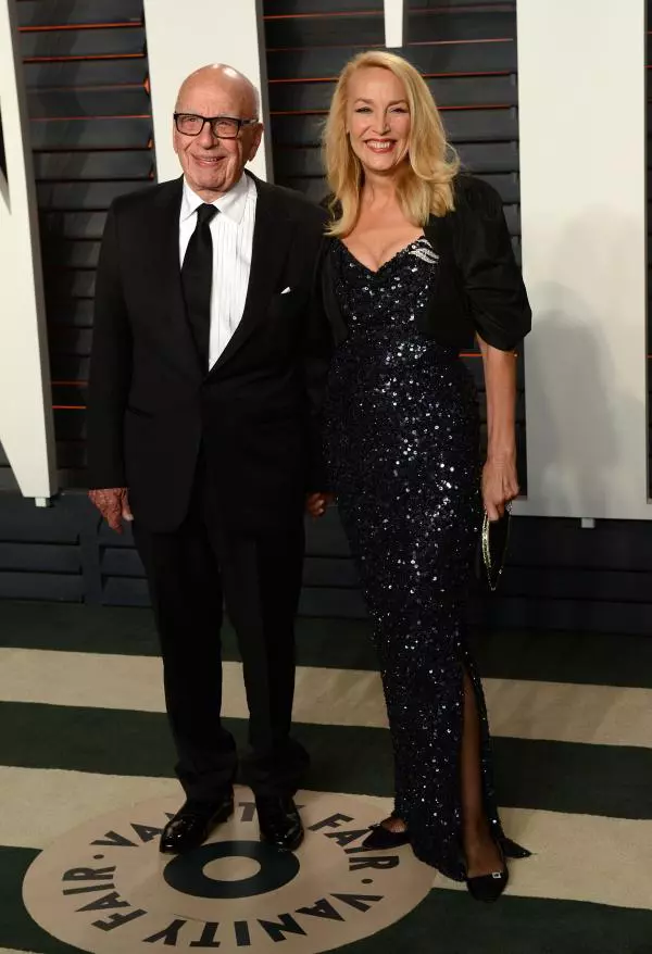Jerry Hall si Rupert Murdoch