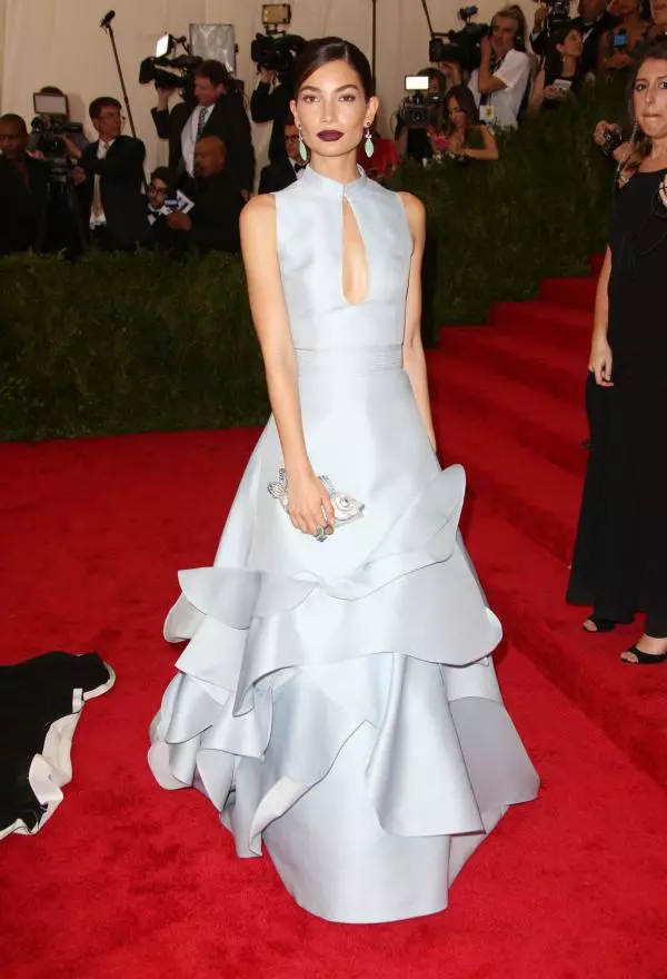 Lily Aldridge – Rochie Carolina Herrera