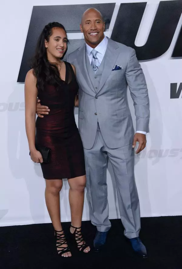 Dwayne Johnson si Simone, fiica lui