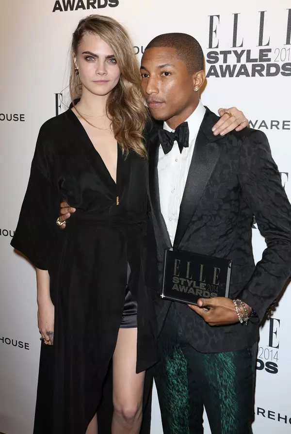 Cara Delevingne si Pharrell Williams