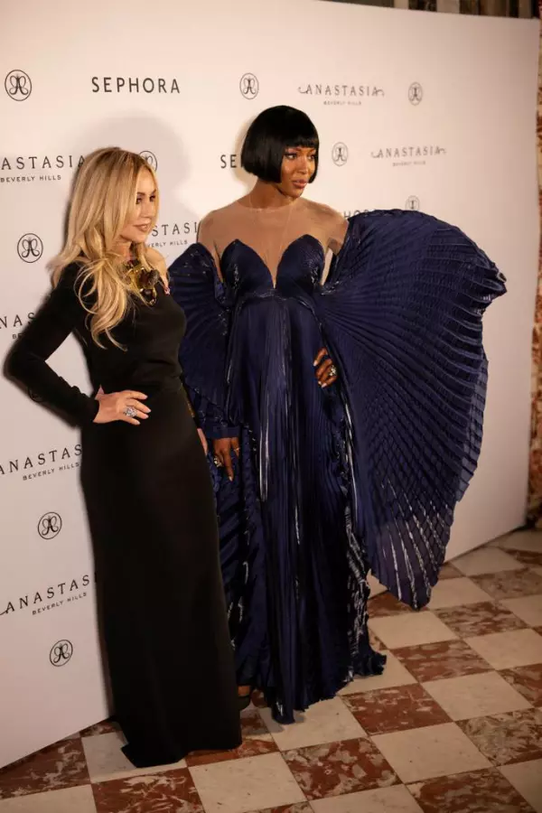 Anastasia Soare și Naomi Campbell la evenimentul Sephora Loves Anastasia