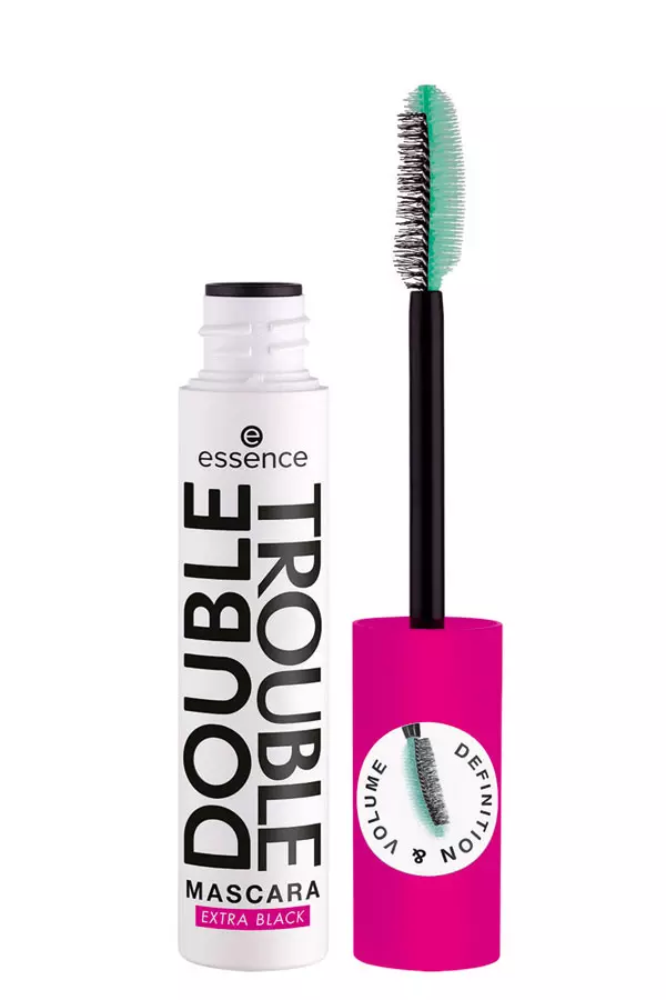 Mascara Double Trouble extra black, essence, 19,99 lei