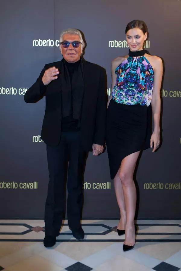 Roberto Cavalli si Irina Shayk