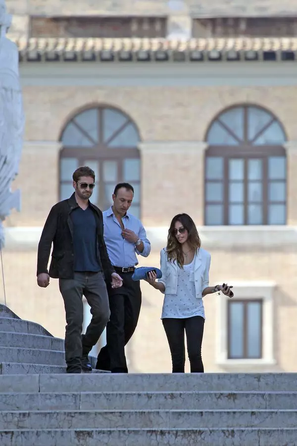 Gerard Butler si Madalina Ghenea la  Roma