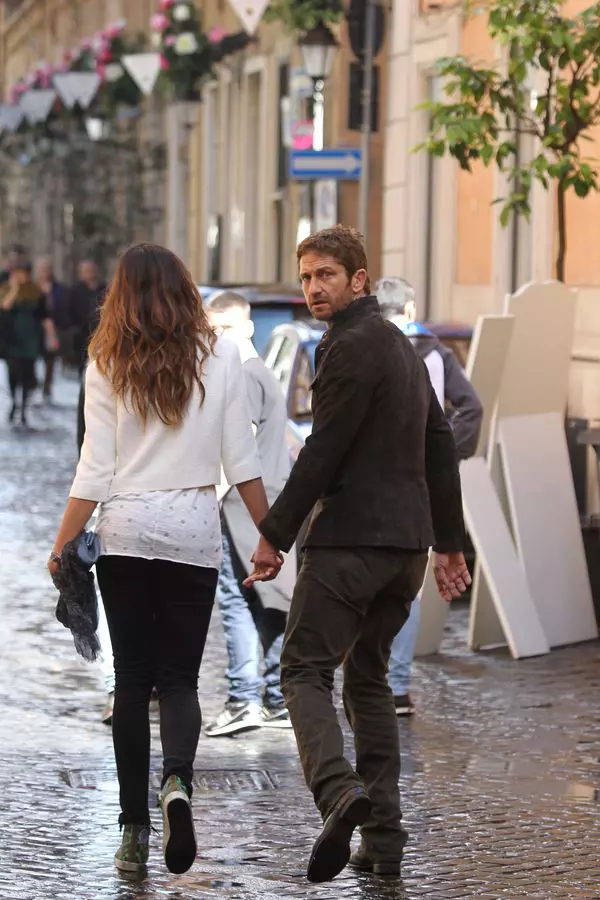 Gerard Butler si Madalina Ghenea la  Roma