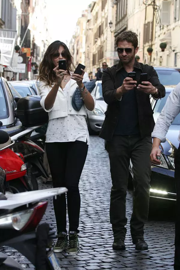 Gerard Butler si Madalina Ghenea la  Roma