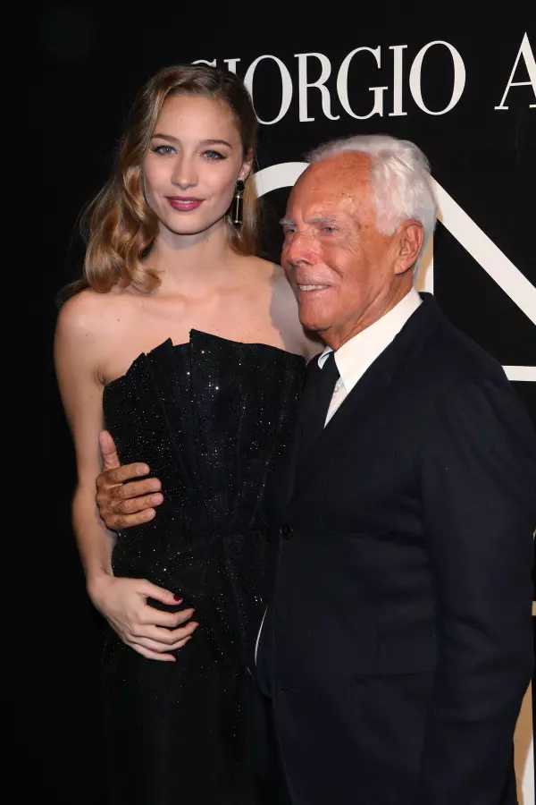 Beatrice Borromeo si Giorgio Armani