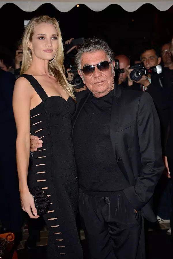 Roberto Cavalli si Rosie Huntington-Whiteley - Party Roberto Cavali 