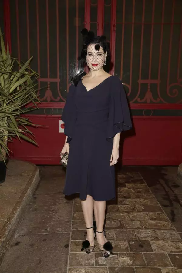 Dita Von Teese la prezentarea Alexis Mabille