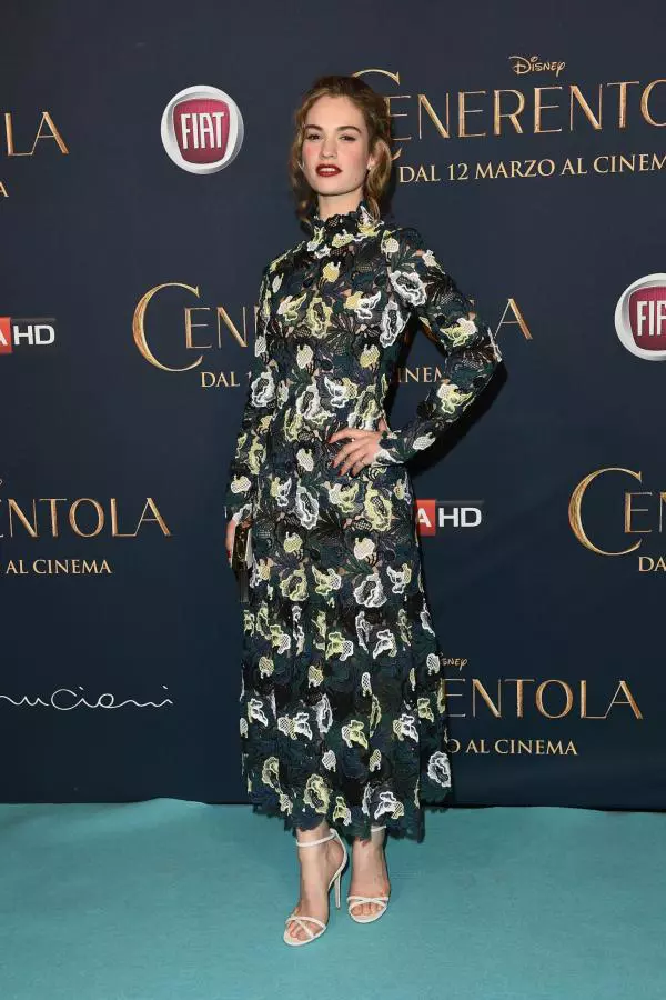 Lily James – La Milano, la premiera filmului Cinderella