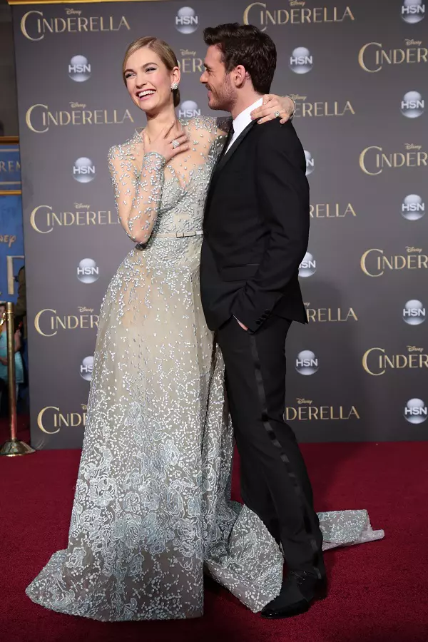 Lily James si Richard Madden la Los Angeles