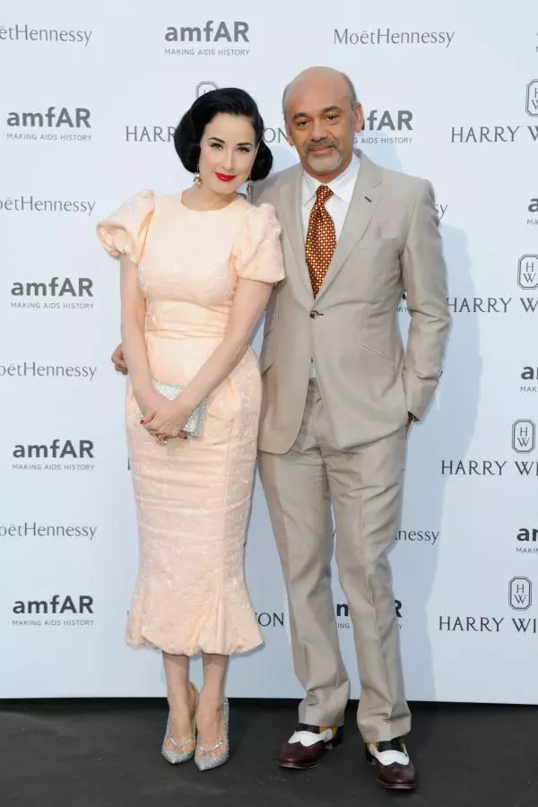 Dita von Teese si Christian Louboutin