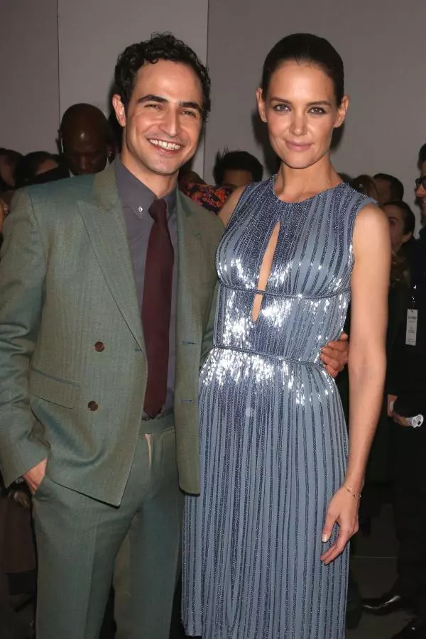 Zac Posen si Katie Holmes