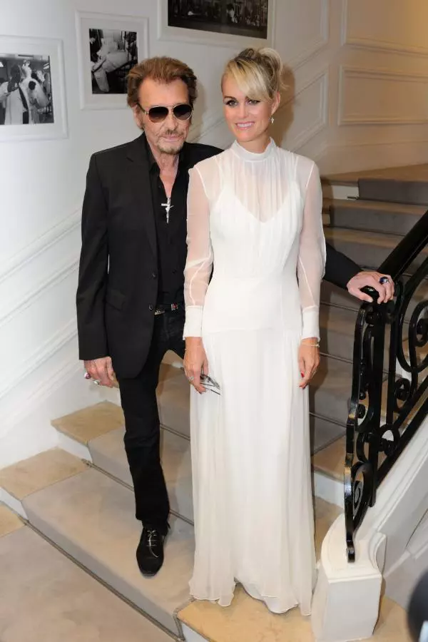 Johnny si Laetita Hallyday -Christian Dior