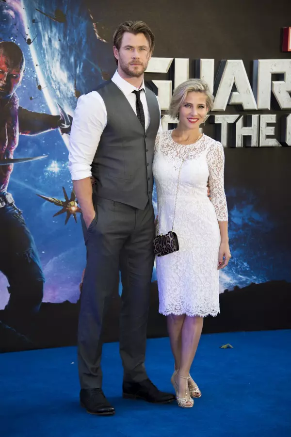 Elsa Pataky şi Chris Hemsworth – Ţinute Dolce&Gabbana la premiera de la Londra a filmului “The Guardians of the Galaxy”